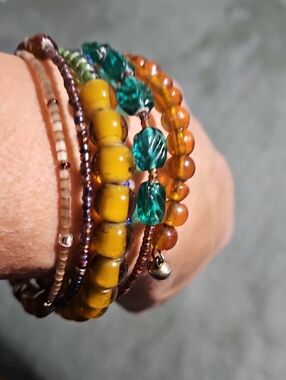 🌴Multicolor Bead Wrap Bracelet